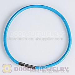 Cheap 44CM european blue slippy leather bracelets sale