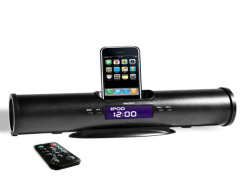 portable iphone and ipod docking station with speaker