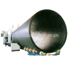 Huge calibre hollowness wall winding pipe production line