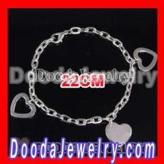 Sterling silver charm bracelet