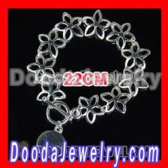 Discount wow silver charm bracelet with IO Lock