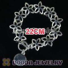 Discount wow silver charm bracelet with IO Lock