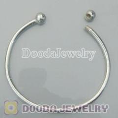Cheap sterling silver bangle bracelet fit DIY european bracelets