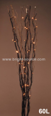 Lighting branch with beads, light branch