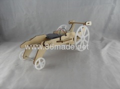 solar DIY plywood mini car solar diy wooden toy children DIY toys