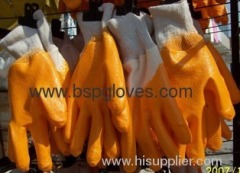 Yellow Cotton Nitrile Coated Work Gloves (BGNC101)