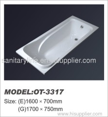 simple acrylic bathtub