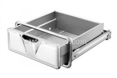 Stainless steel drawer with slides