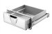 Stainless steel kitchen drawer with slide