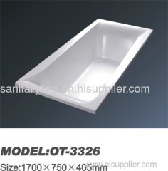 simple acrylic bathtub