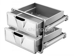 Stainless steel kitchen drawers for cabinet