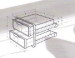 Stainless steel kitchen drawers for cabinet