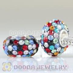 2011 Fashion european Crystal Glass Beads With Colorful Swarovski Crystal Beads Wholesale