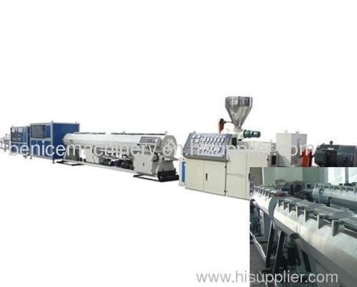 Plastic pipe making machine