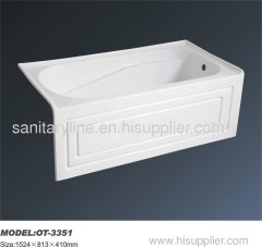 simple acrylic bathtub