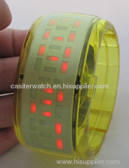 plastic led bracelet watches for fashion