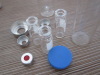 Glass autosampler vial with PTFE silicone septum