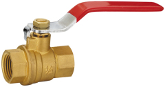 Red handle Brass ball valve lever