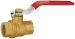 Red handle Brass ball valve lever
