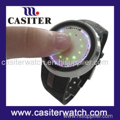 2011 fashion touching screen led sports watch