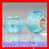 Sky Blue european Glass Beads With Swarovski Crystal Accent Fit european Fashion Jewelry Bracelet