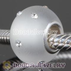 White european Swarovski Crystal Accent Glass Beads For european Jewelry Set Wholesale