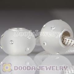 White european Swarovski Crystal Accent Glass Beads For european Jewelry Set Wholesale