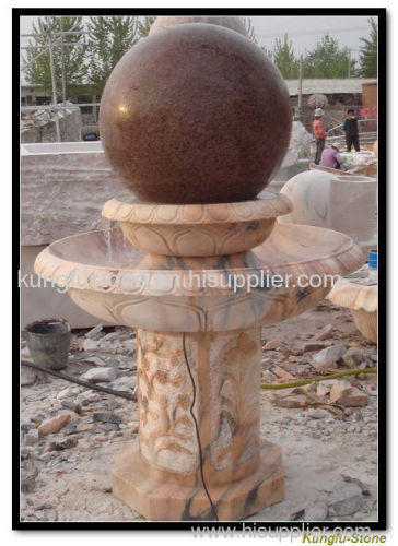 sphere fountain and square fountain