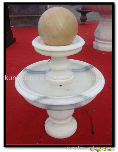 sphere fountain and square fountain