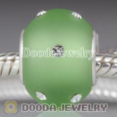 Fashion european Beads| european Glass Beads| Kera Glass Beads With Swarovski Crystal Accent