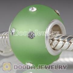 Fashion european Beads| european Glass Beads| Kera Glass Beads With Swarovski Crystal Accent