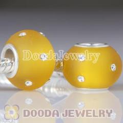YIWU Dooda Jewelry Wholesale european Kerastyle Murano Glass Beads With Swarovski Crystal Accent