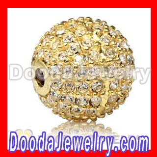 pave crystal ball beads