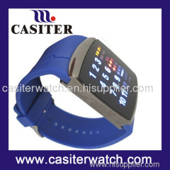 fashion led plastic wristband promotion watch