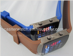 fashion led plastic wristband promotion watch