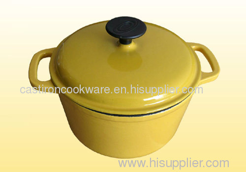 Cast iron enamel cookware--dutch oven