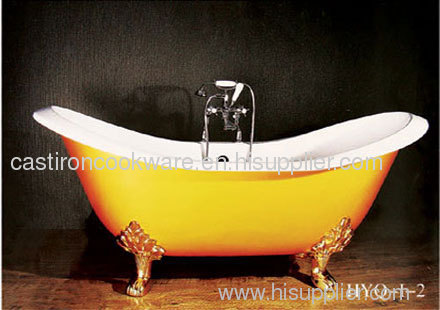 cast iron bathtub