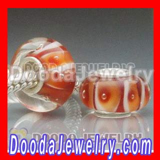 Chamilia glass beads with 925 sterling silver single core wholesale