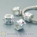 european silver beads with gems