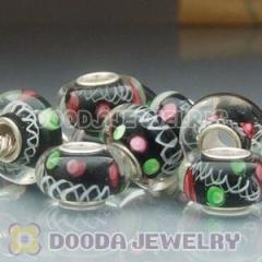 Chamilia 925 sterling silver single core glass bead wholesale