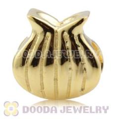 Wholesale european Style Gold Plated Sterling Silver Beads Charms In Purse Design