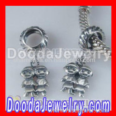 925 Sterling Silver Dangle Charms Sister Design For european Necklace Jewelry