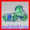 Discount chamilia style glass beads Four-Leaf Clover charm beads