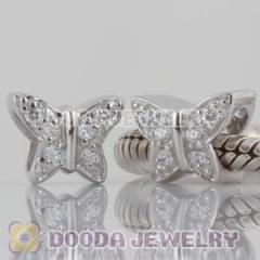 Fashion european Style 925 Sterling Silver Butterfly Charms Wholesale For Lovelinks european Chamilia Bracelet Jewelry