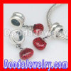 Fashion Jewelry 925 Sterling Silver Jewelry Charms Dangles With Red Handbag
