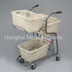 3 Hand Basket metal trolley