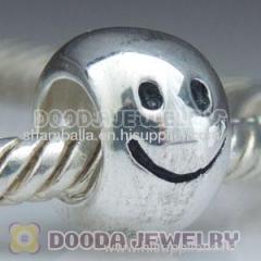 Cheap chamilia silver Smiling face bead | chamilia silver bead wholesale