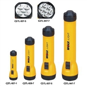ABS yellow torch light
