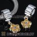 silver charms with stones