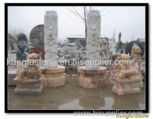 stone marble pillars and column